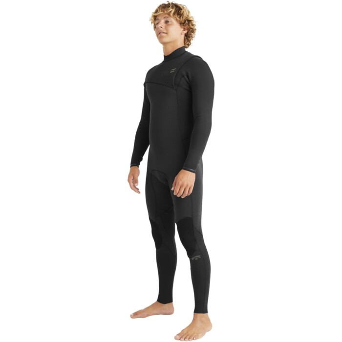 2024 Billabong Mens Revolution Natural 4/3mm Zip Free Wetsuit ABYW100254 - Black